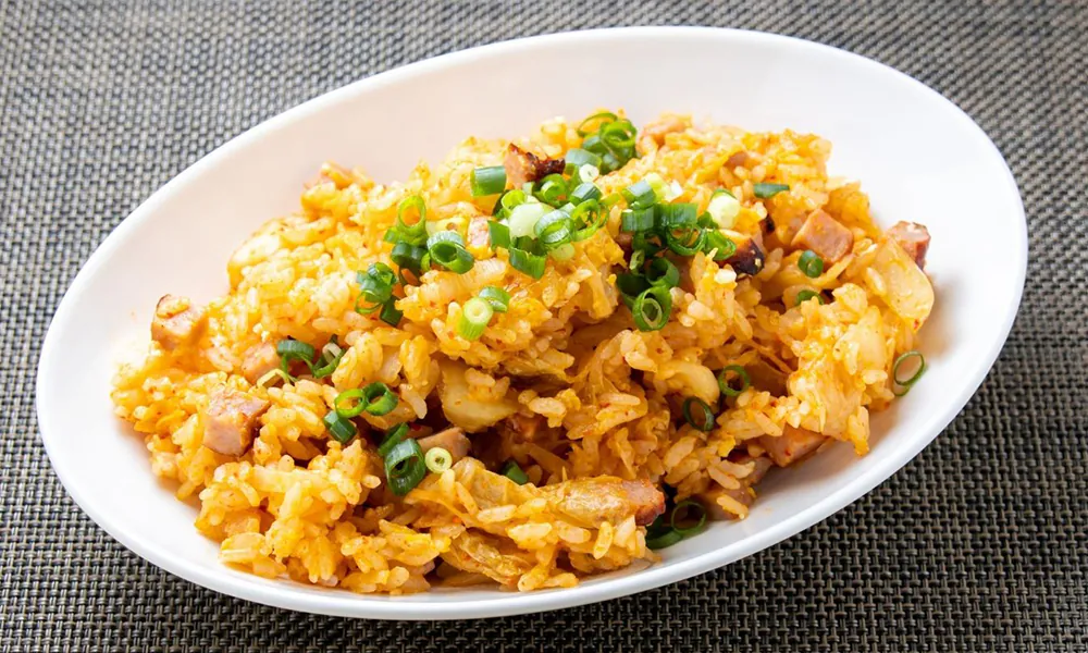 Fluffy fried rice tossed with savory ingredients and aromatic seasonings at Golden Dragon Express, a Chinese Restaurant in San Antonio